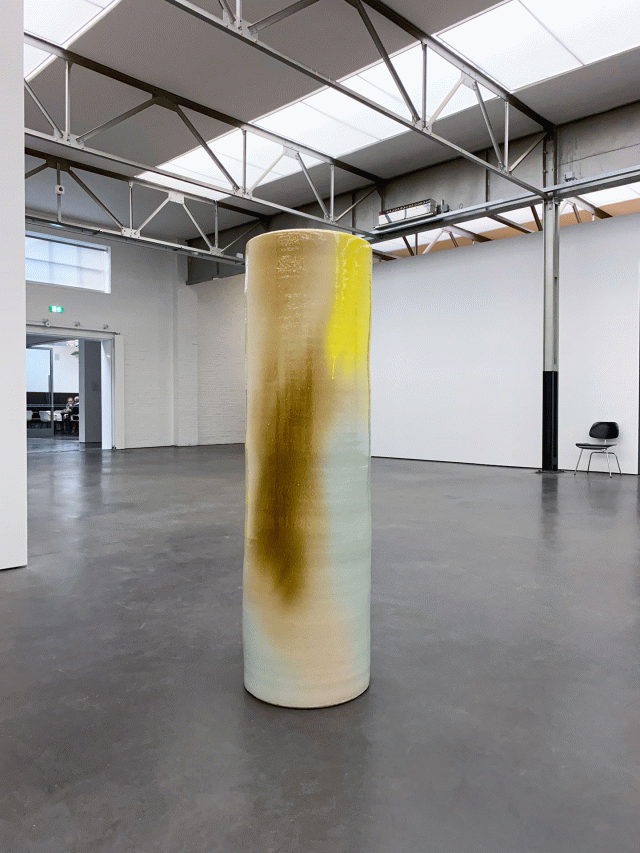 column golden beryl, 2018 – 58 × 18.5 in