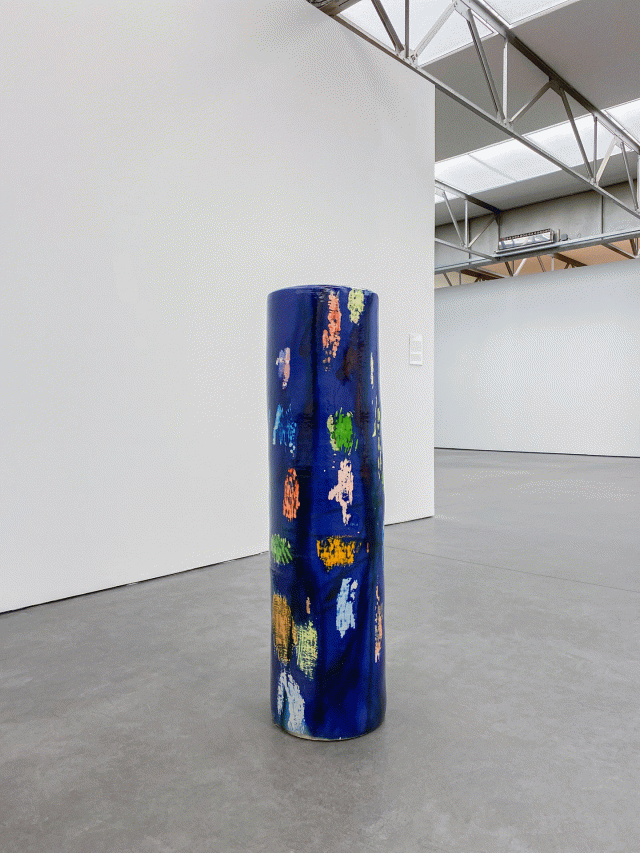 column royal blue, 2018 – 51 × 13.4 in